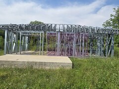 Casa pe structura metalica si teren de 757 mp de vanzare in Brebu